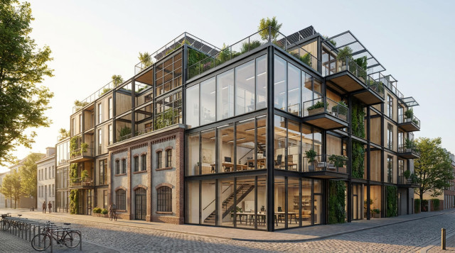 Lageplan von der Stadt Senden, in dem das Greenhouse eingezeichnet ist.